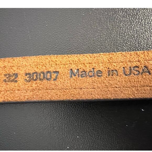 Brighton Buffalo Nickel Brown Leather Southwest Design Western Belt 32" - Picture 9 of 12